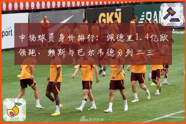中场球员身价排行：佩德里1.4亿欧领跑，赖斯与巴尔韦德分列二三
